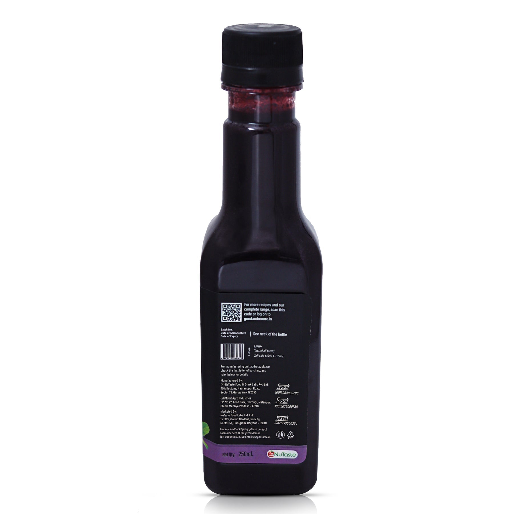 Good & Moore  Spicy Jamun Syrup |250 ML | 750 ML