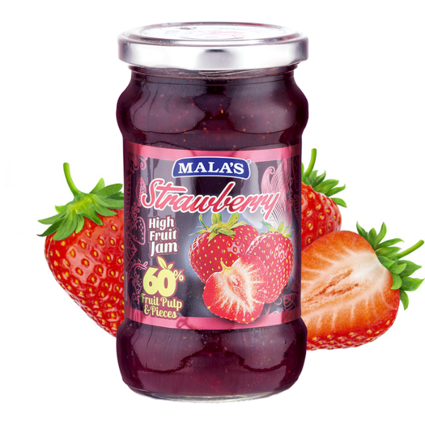 Strawberry High Fruit Jam 350gm Glass Bottle