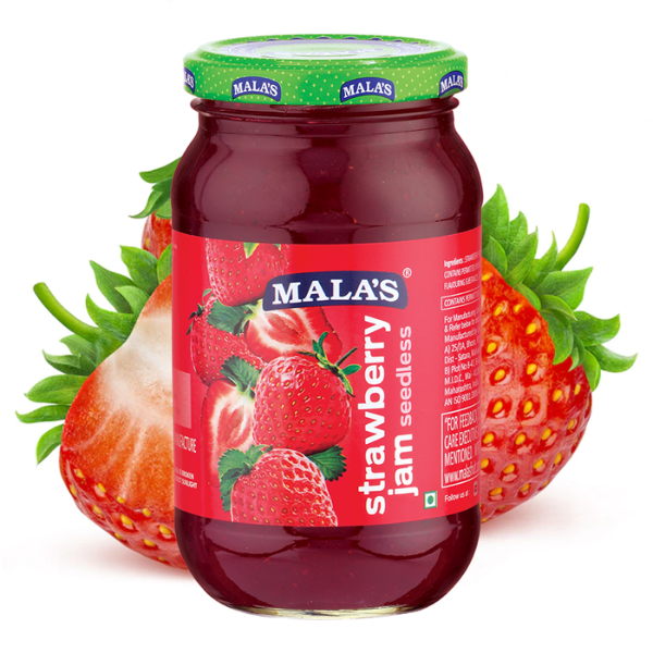 Strawberry (Seedless) Jam 500gm Glass Jar