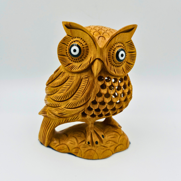 Stuthi Arts Wooden Owl Half Undercut