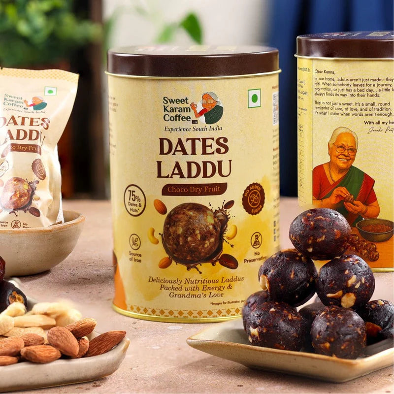 Sweet Karam Coffee Choco Dryfruit Dates Laddu - 360 gms
