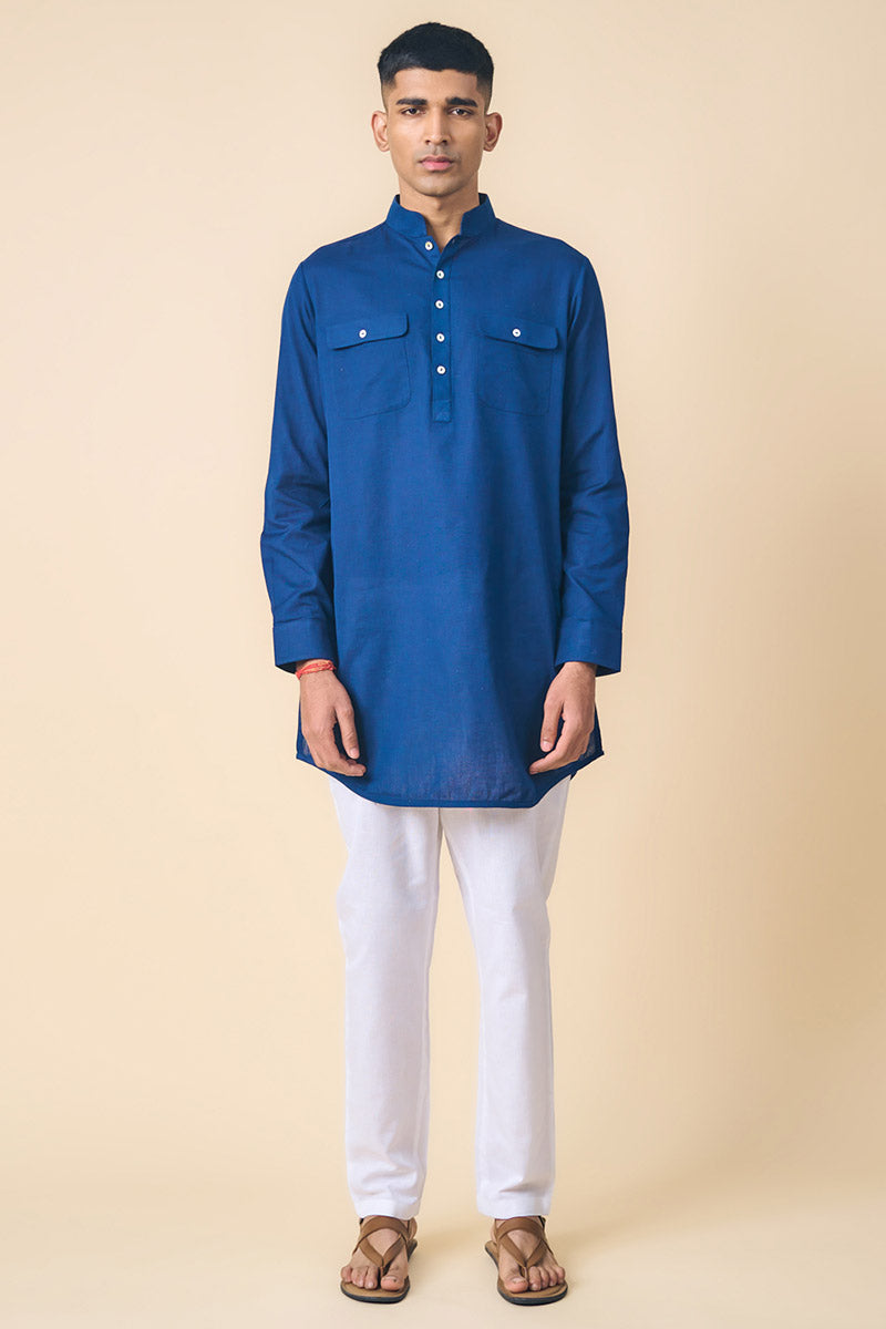 Single Kurta With Pocket Detail