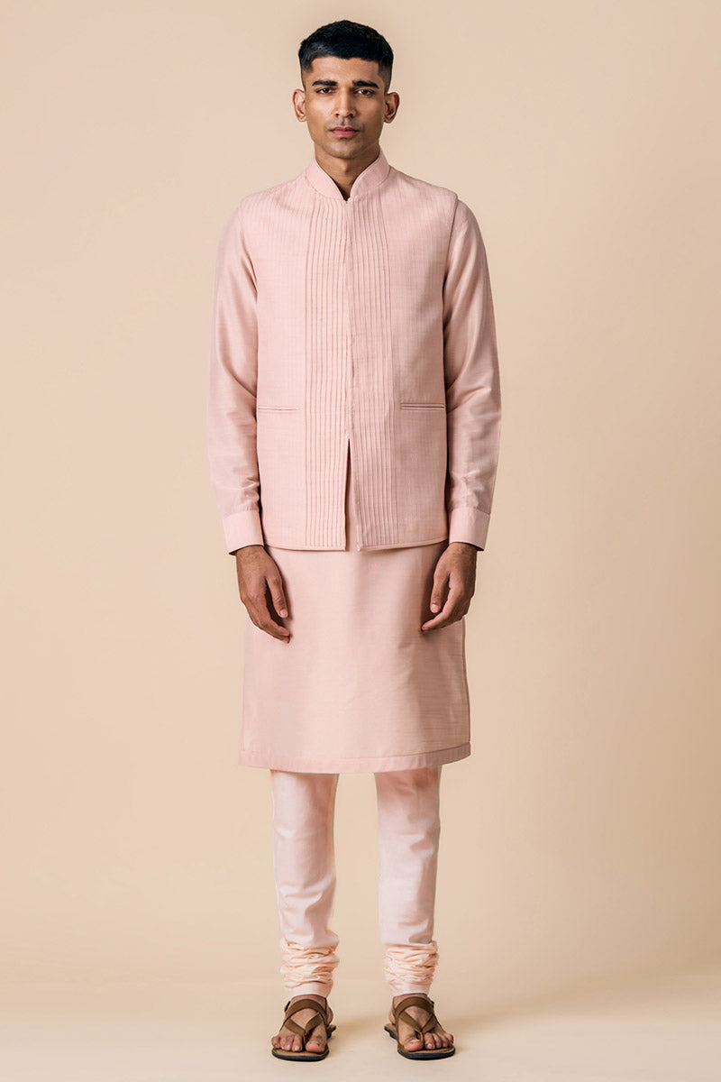 Kurta Bundi Set With Stitch Details