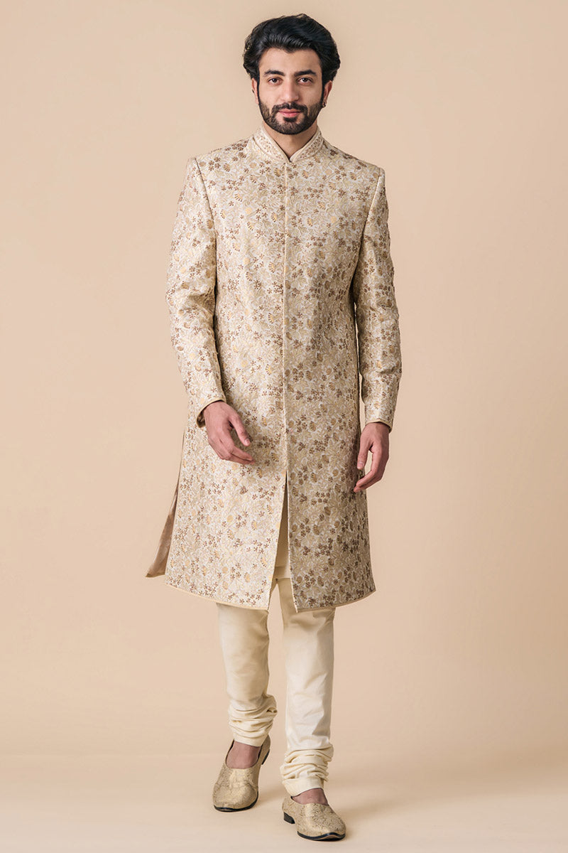 Sherwani With Zardozi And Dori Work