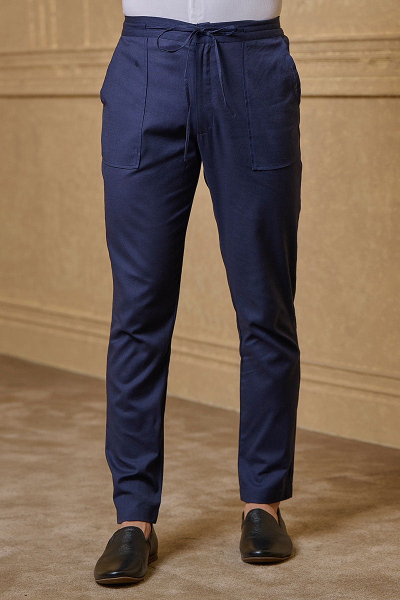 Navy Straight Pant