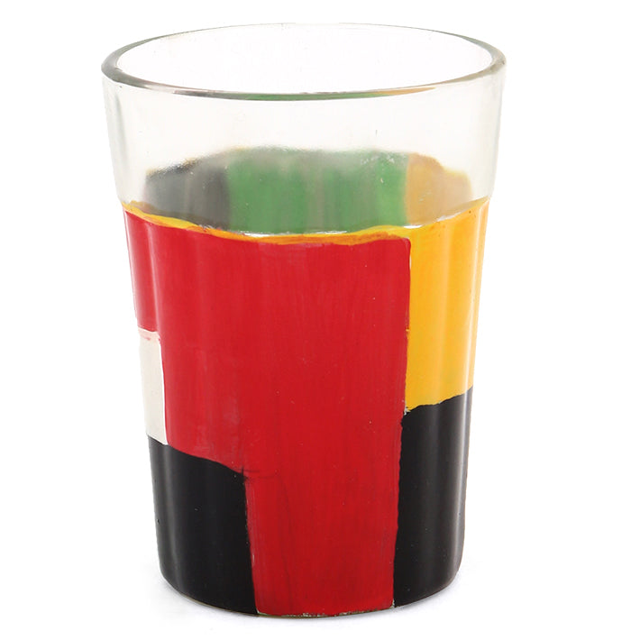 Hand Painted Tea Glass : Multi Colour