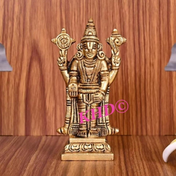 Divine Brass Idol of Lord Tirupathi Balaji