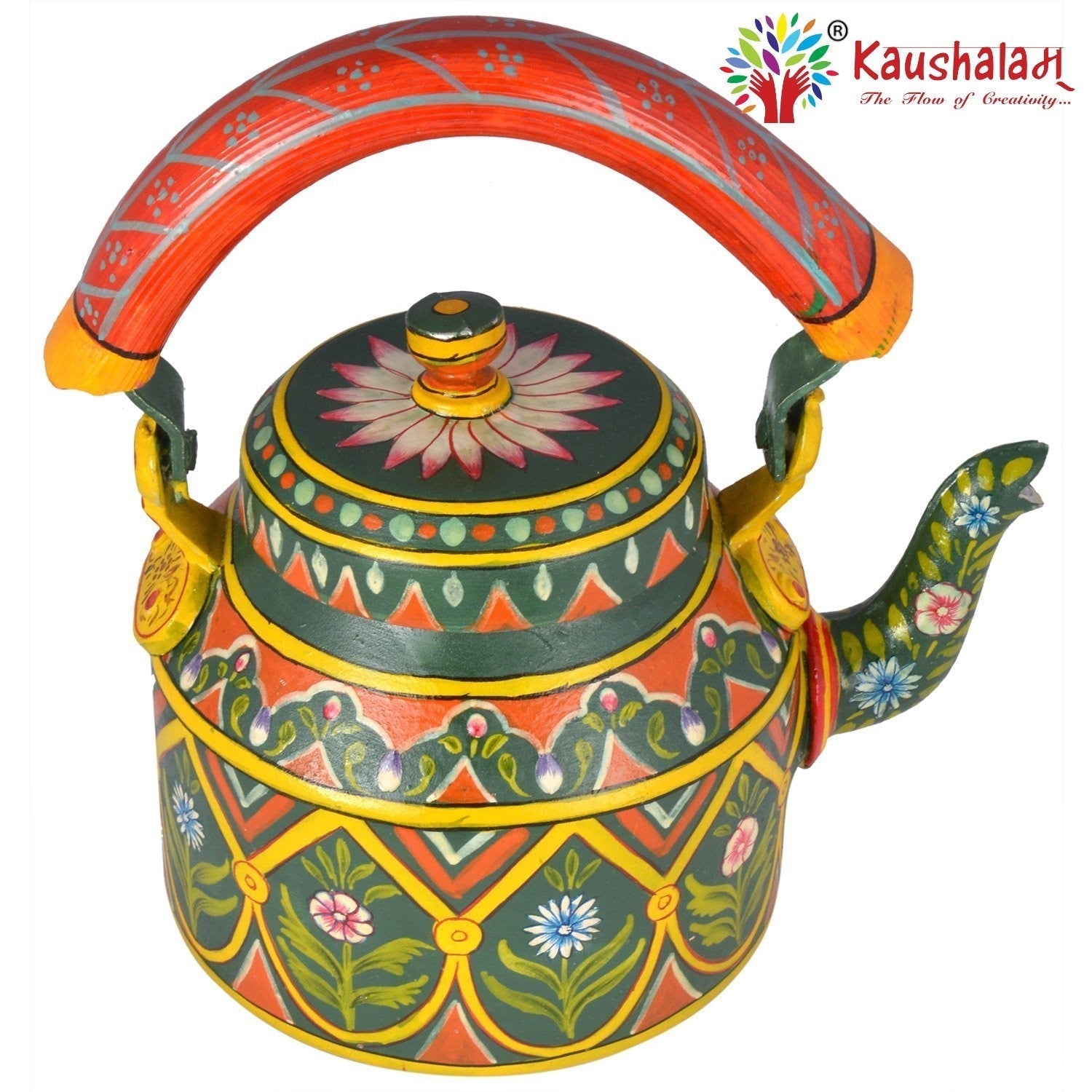 Hand Painted Kettle : Kesar Kayari