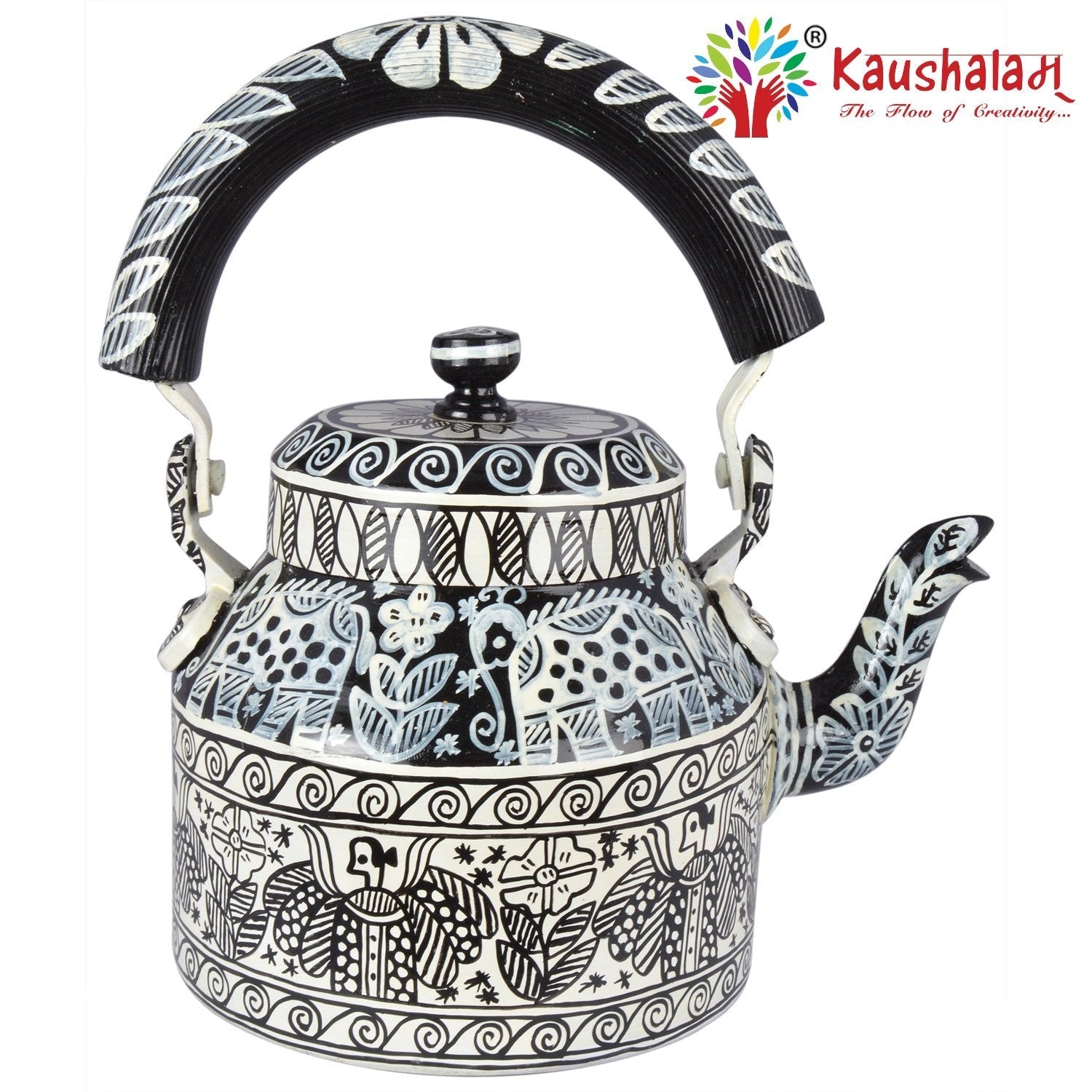 Hand Painted Kettle : Celebration