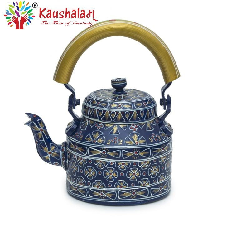 Hand Painted Kettle : Enchanting Blue