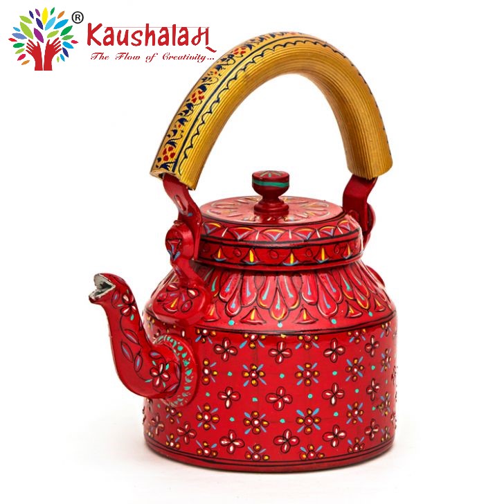 Hand Painted Kettle : Exotica