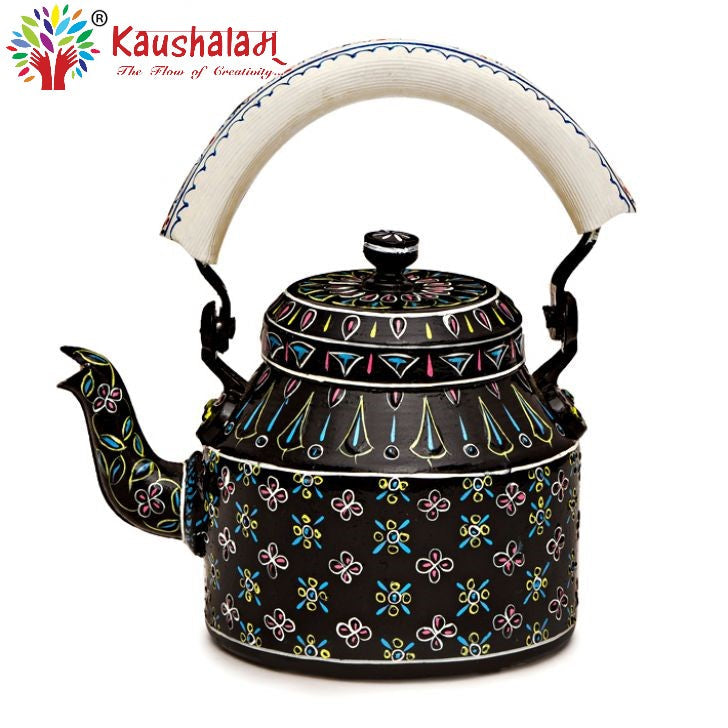 Hand Painted Kettle : Black Beauty