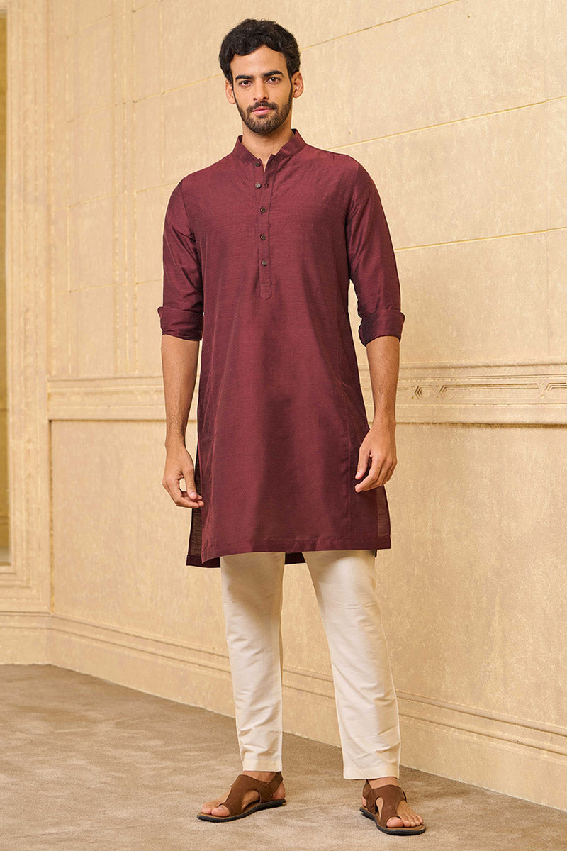 Single Kurta with Tasva Button Detailing