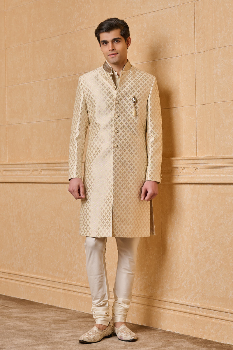 Classic Collar Embroidered Sherwani