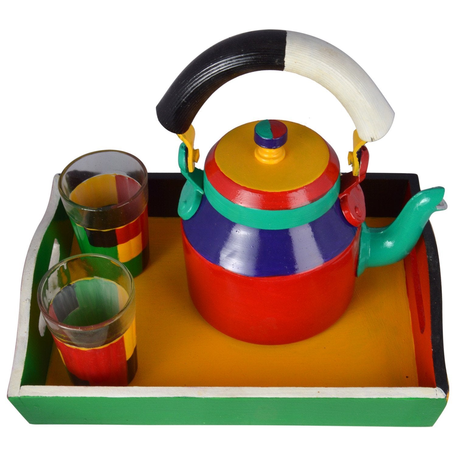 Hand Painted Tea Set : Multi Colorful