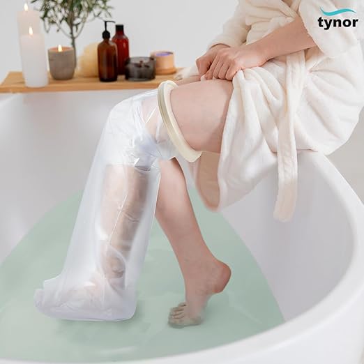 Tynor Waterproof Leg Cast Cover – Reusable, Universal Fit (1 Unit) - White
