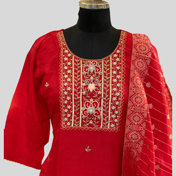 Tamato Red Elegent Kurta Set