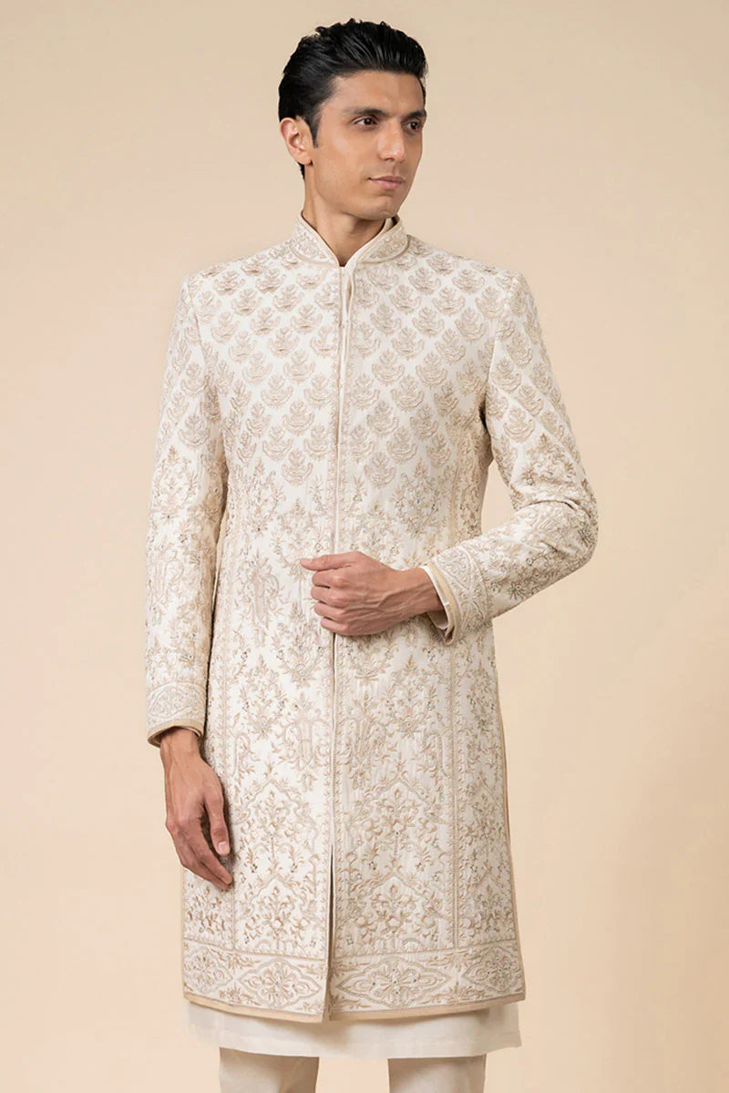 Tasva Aari And Zardosi Embroidred Sherwani