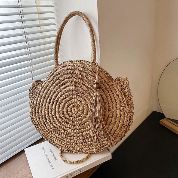 Basket Straw Sling Bag for Women