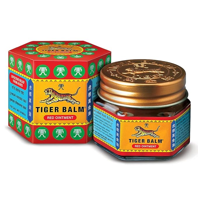 Tiger Balm Red 21 ML x 6 Pack – Ayurvedic Pain Relief Balm/Ointment Combo