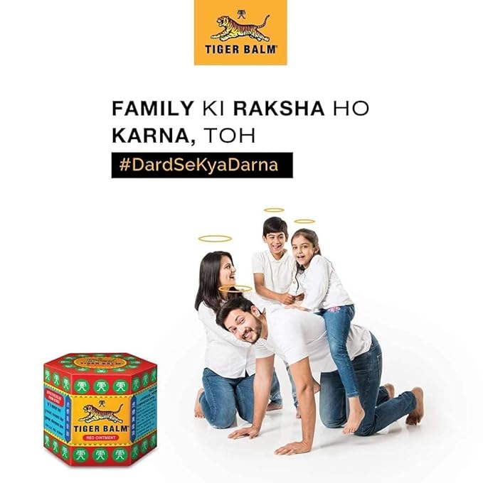 Tiger Balm Red 21 ML x 6 Pack – Ayurvedic Pain Relief Balm/Ointment Combo