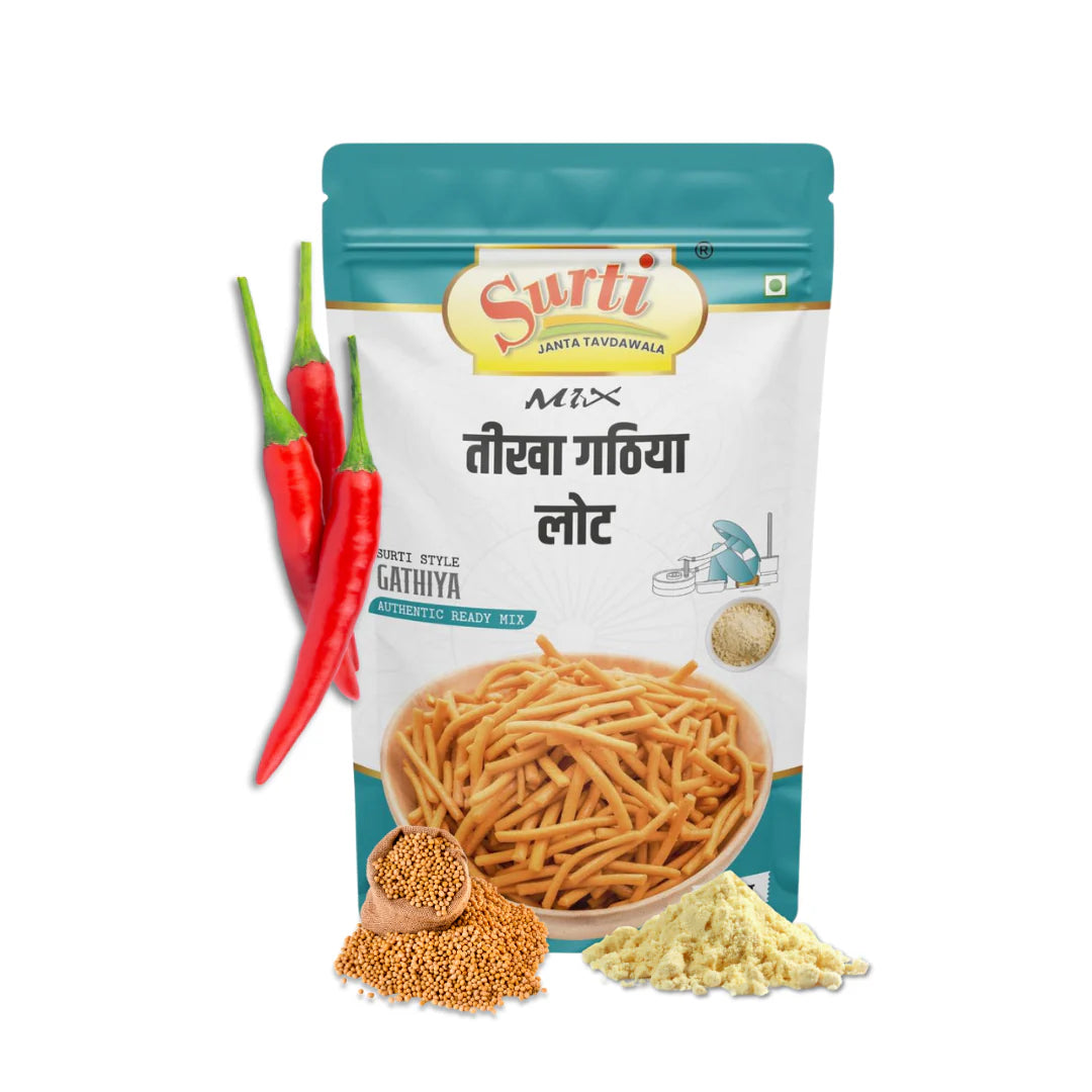 Surtimix Tikha Gathiya Aata | Ready To Eat 500 gms