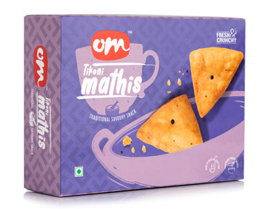 Om Sweets & Snacks Tikoni Mathi  -  300 Gms