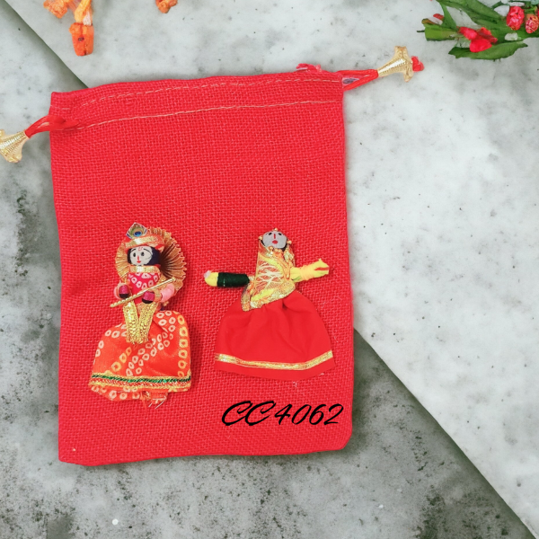 Traditional Radha Krishna Jute Potlies