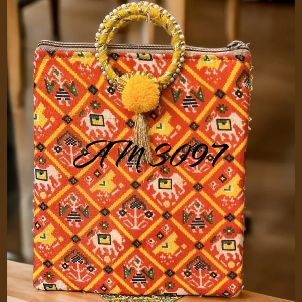 Traditional Rajwara Style Handbag Set Of 3 Pieces