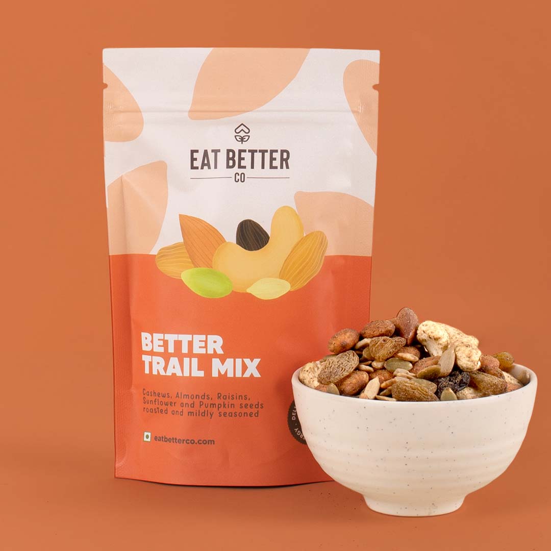 Eat Better Co Better Trail Mix - Nut, Seeds & Raisins - Roasted & Spiced - 200 gms
