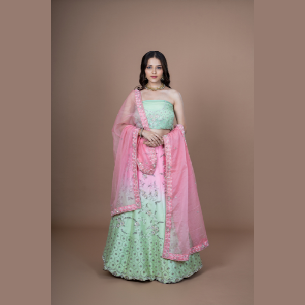 Classic Meadow Muse Lehenga | Ready To Wear