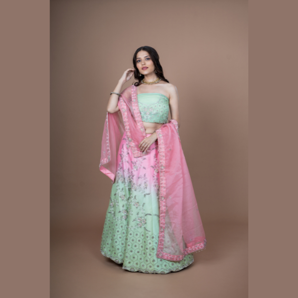 Classic Meadow Muse Lehenga | Ready To Wear