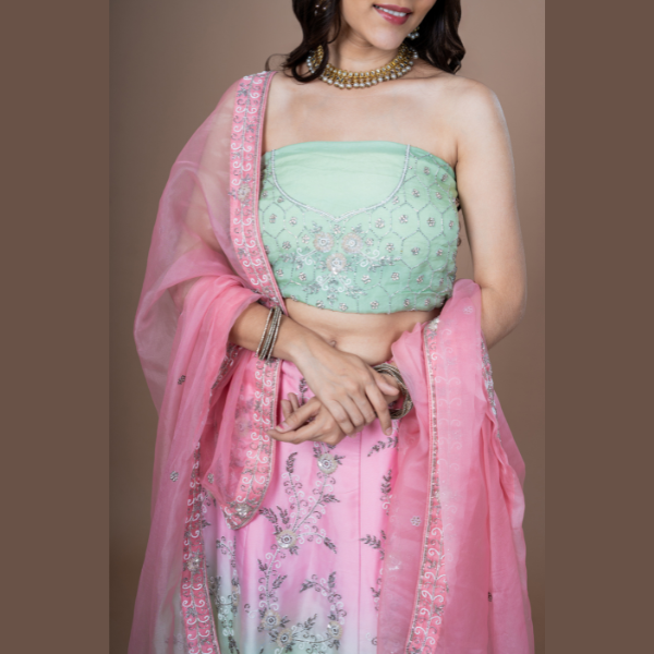 Classic Meadow Muse Lehenga | Ready To Wear