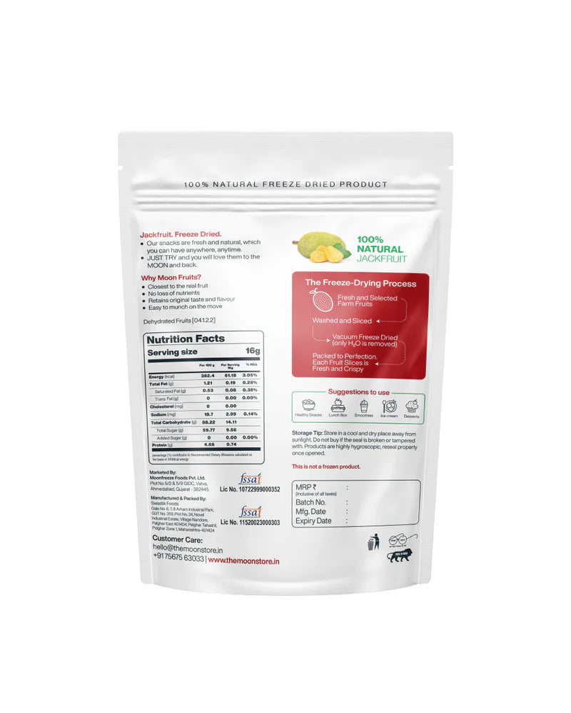 Moon Freeze Dried Jackfruit Slices | 16 gms