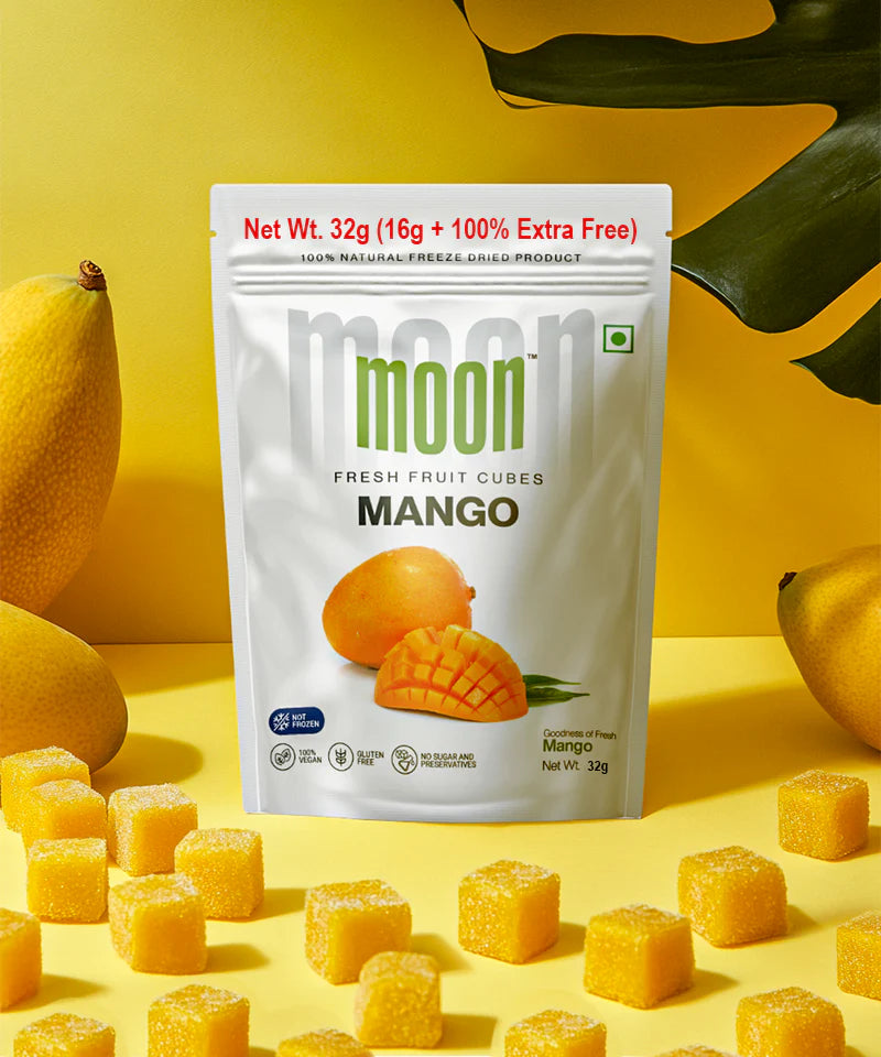 Moon Freeze Dried Mango Cubes | 32 gms