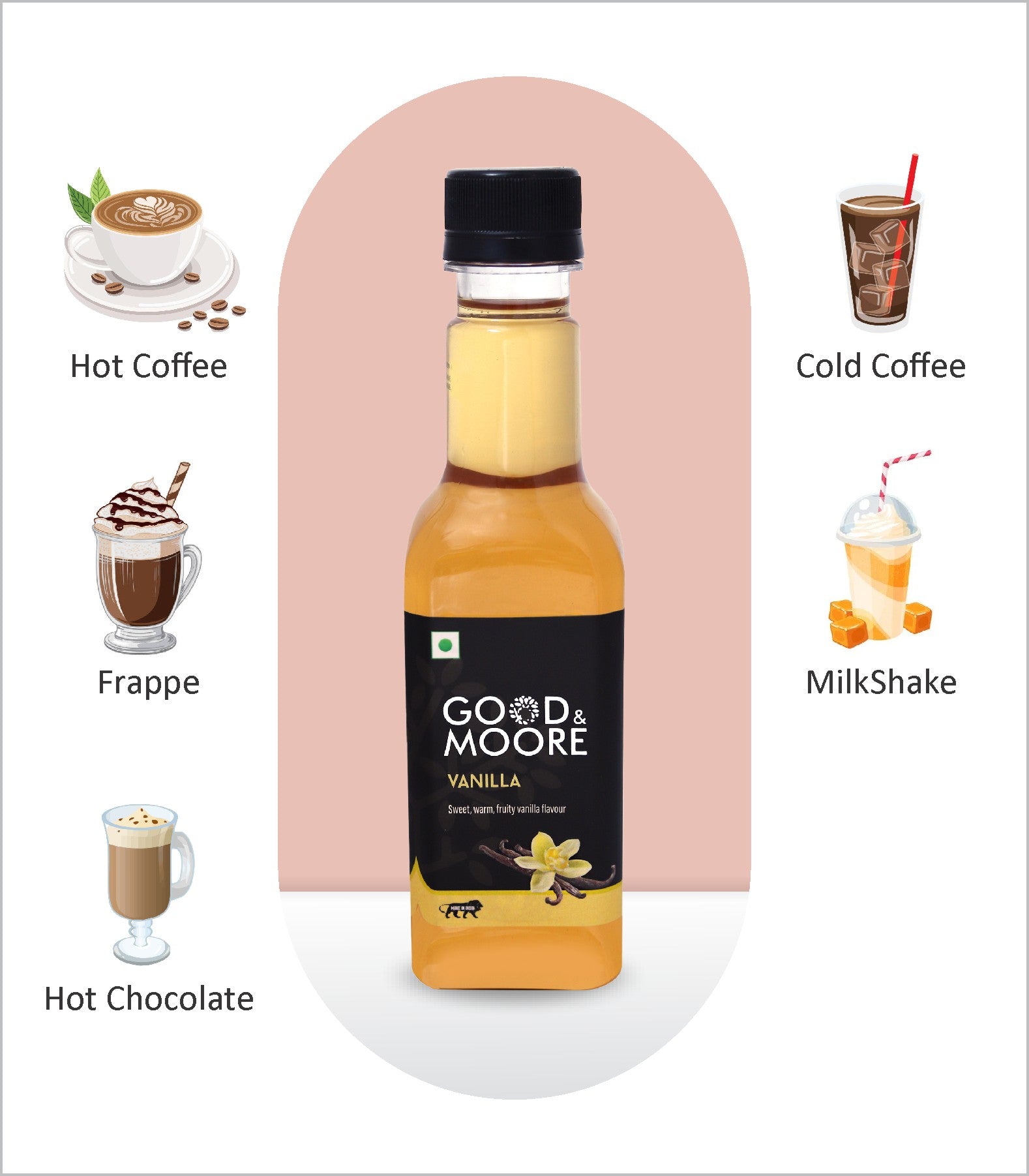 Good & Moore  Vanilla Syrup |250 ML | 750 ML