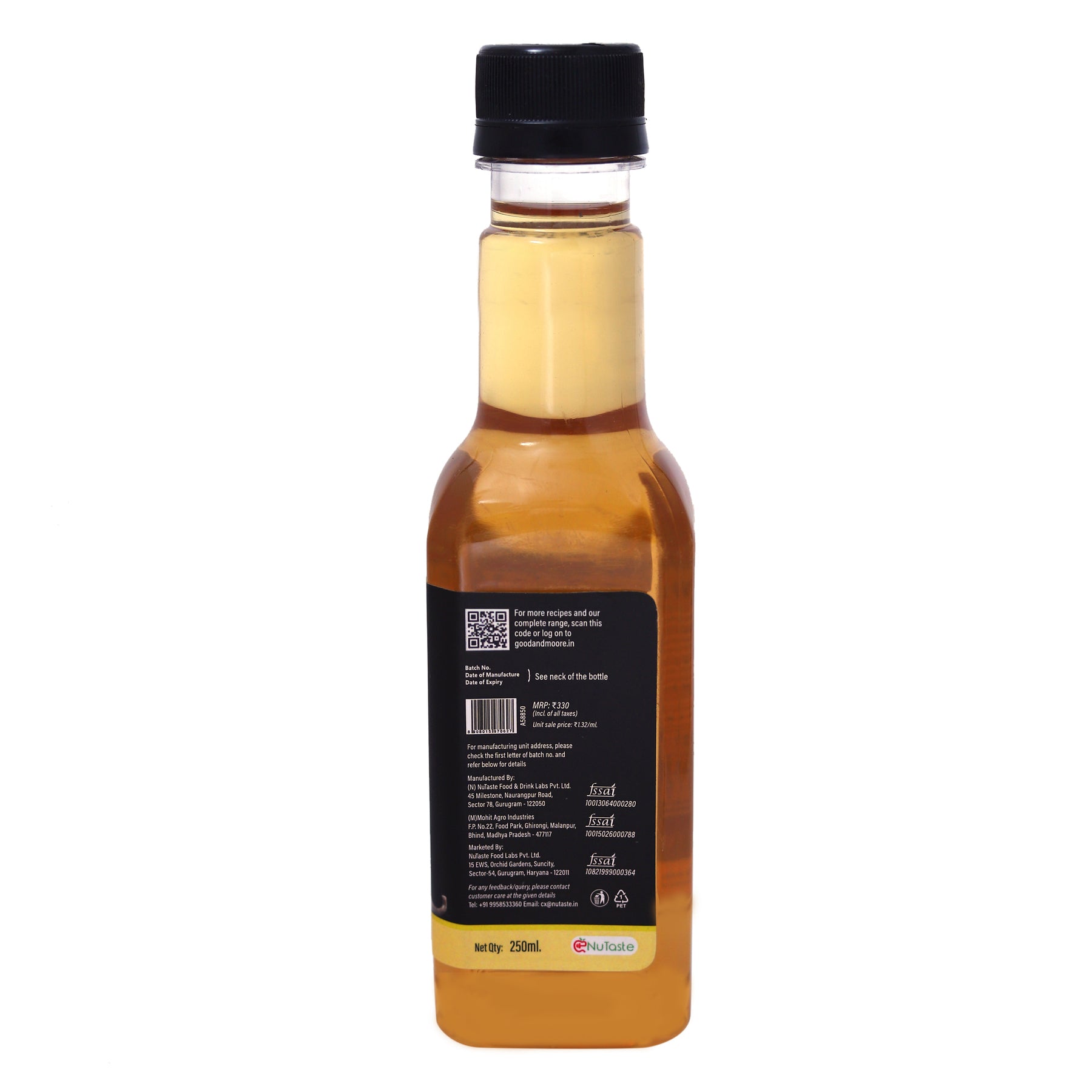 Good & Moore  Vanilla Syrup |250 ML | 750 ML