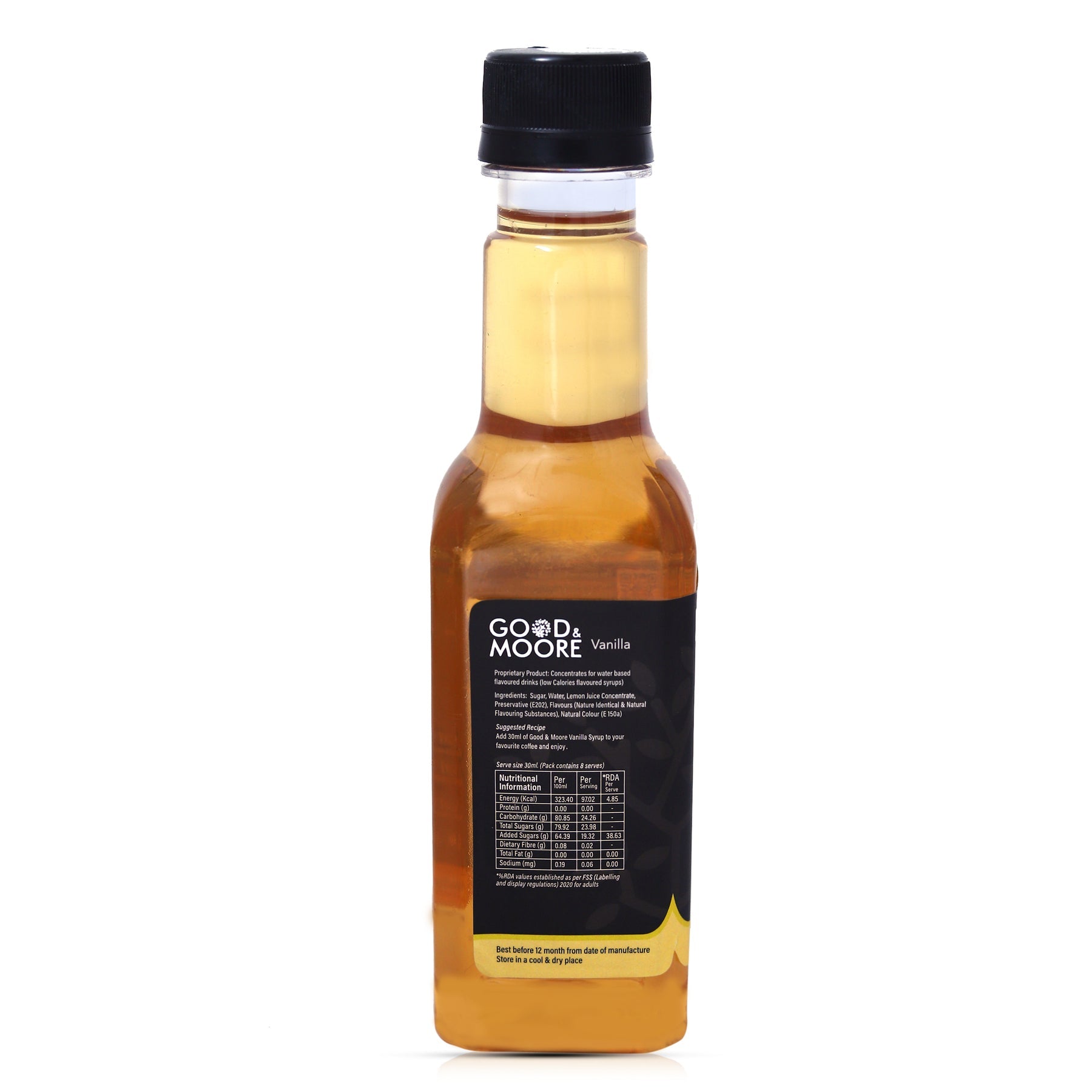 Good & Moore  Vanilla Syrup |250 ML | 750 ML