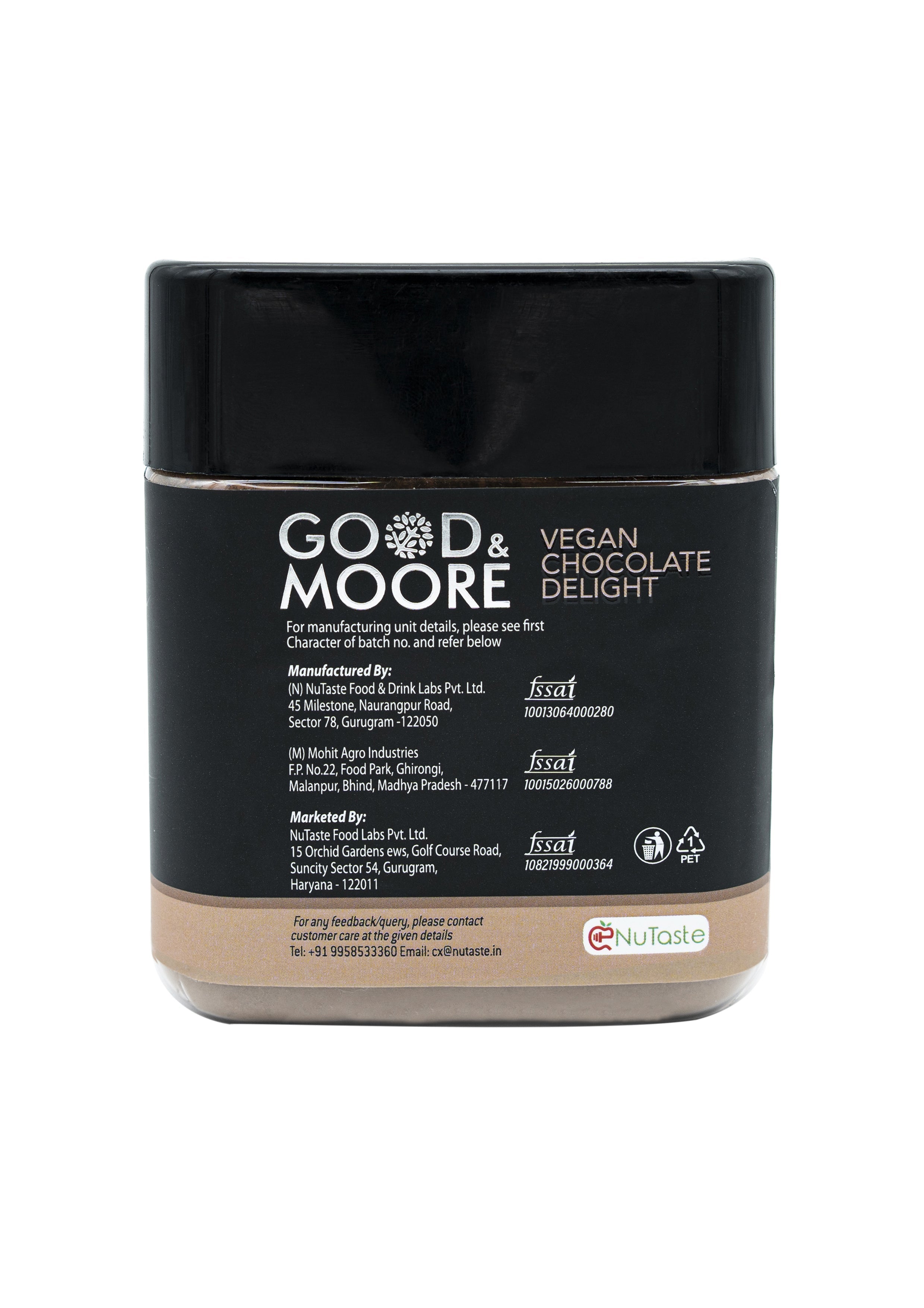 Good & Moore  Vegan Chocolate Delight Frappe Mix | 320 gms