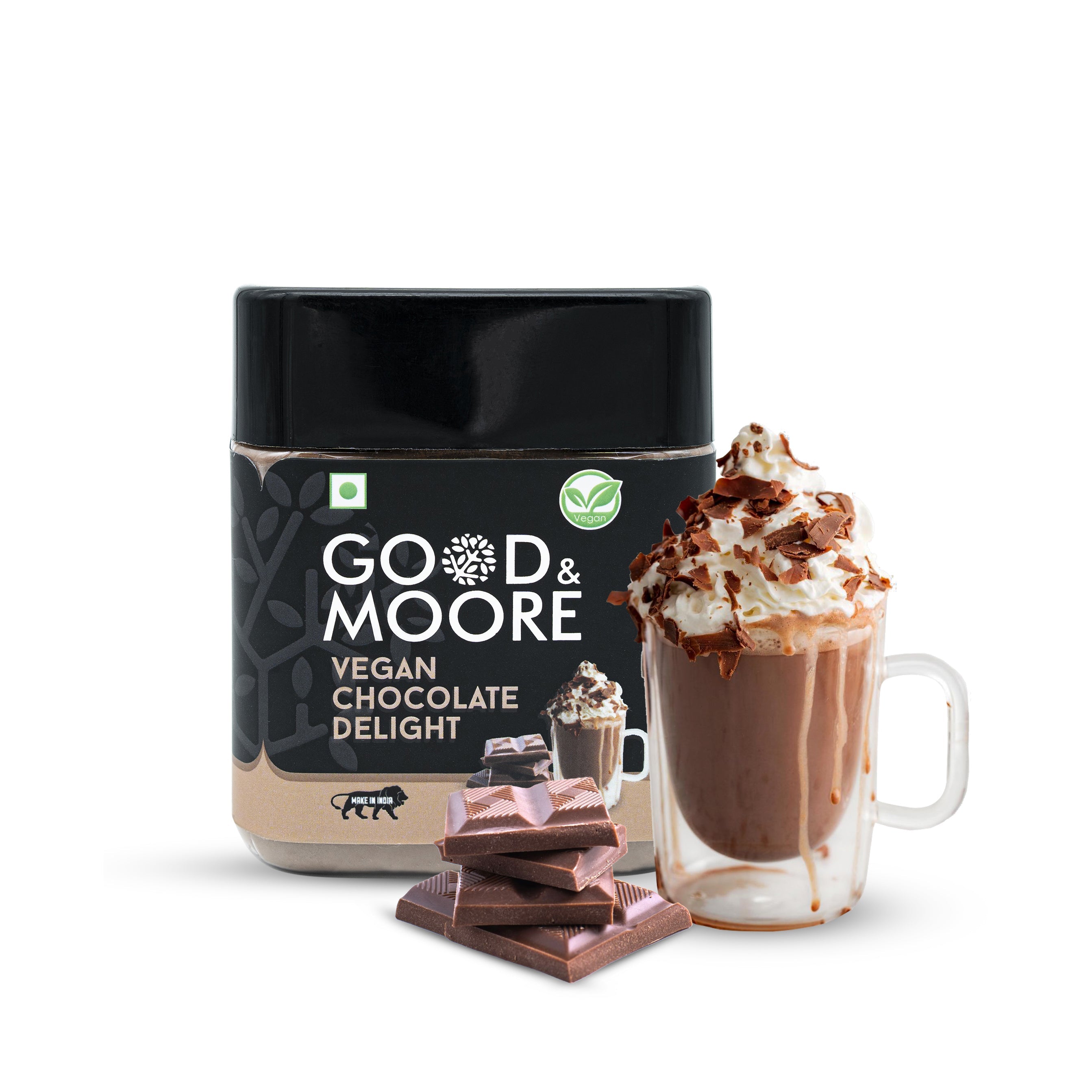 Good & Moore  Vegan Chocolate Delight Frappe Mix | 320 gms