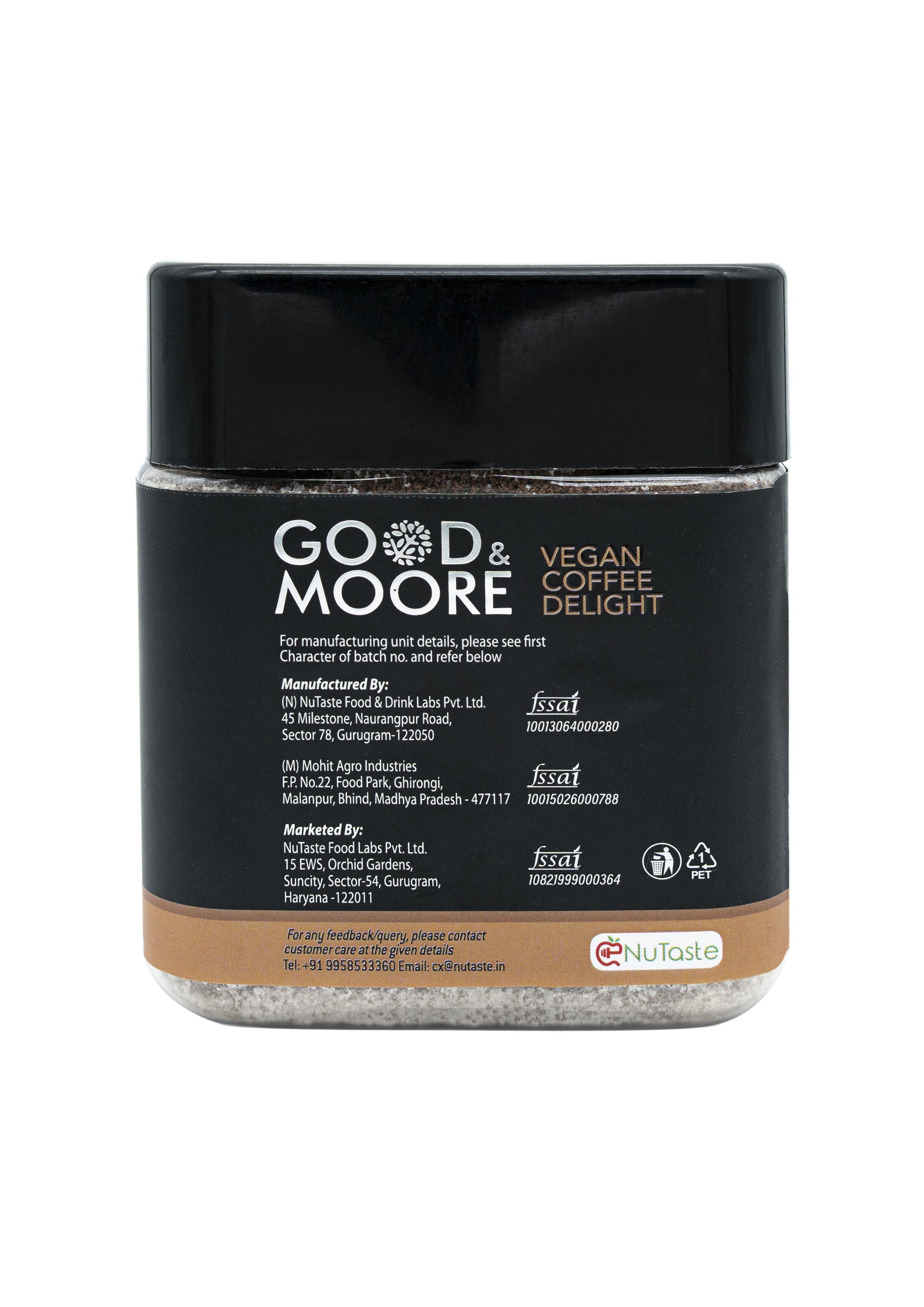 Good & Moore  Vegan Coffee Delight Frappe Mix | 350 gms