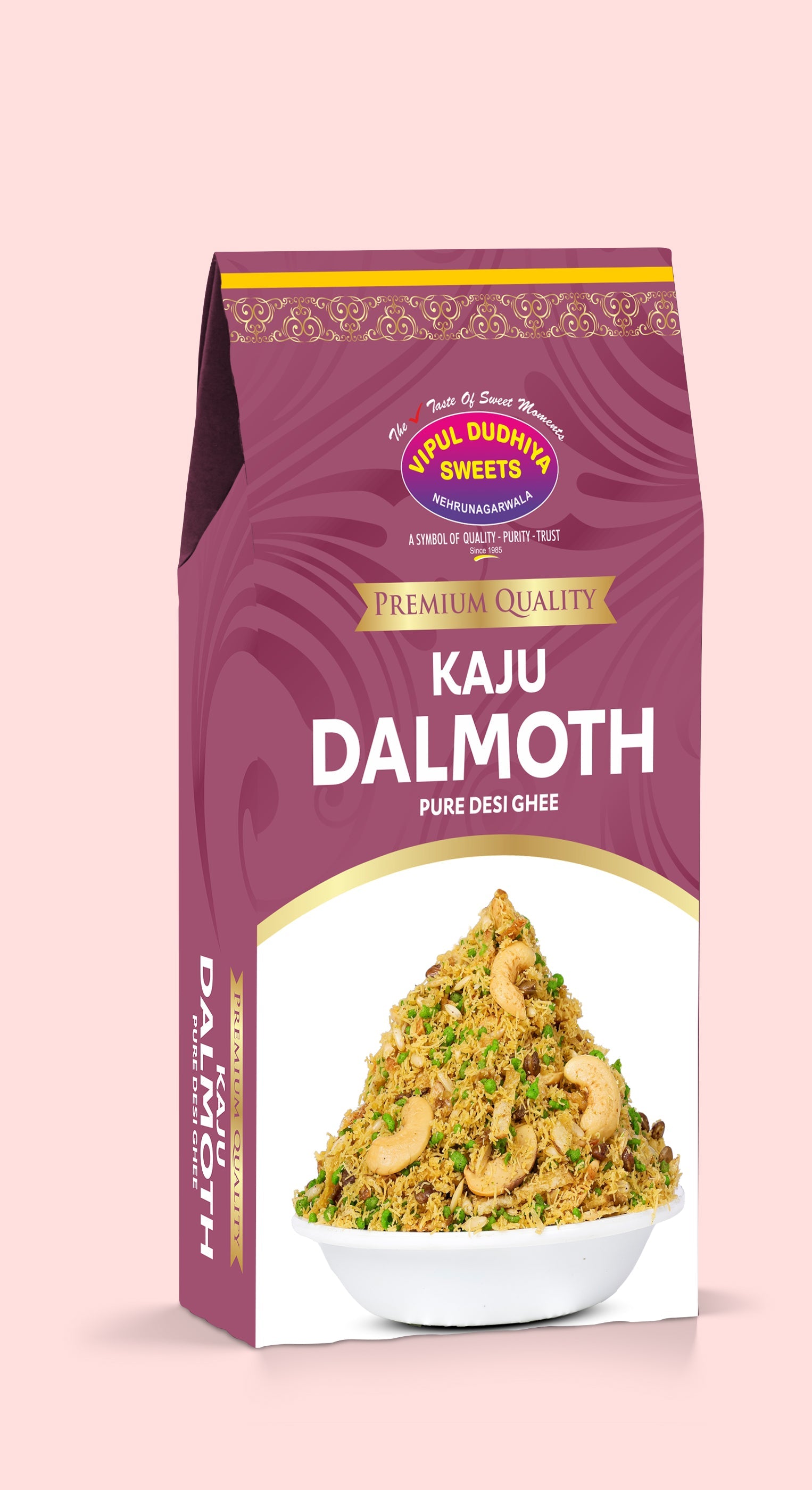 Vipul Dudhiya Sweets Kaju dalmoth - 500 gms