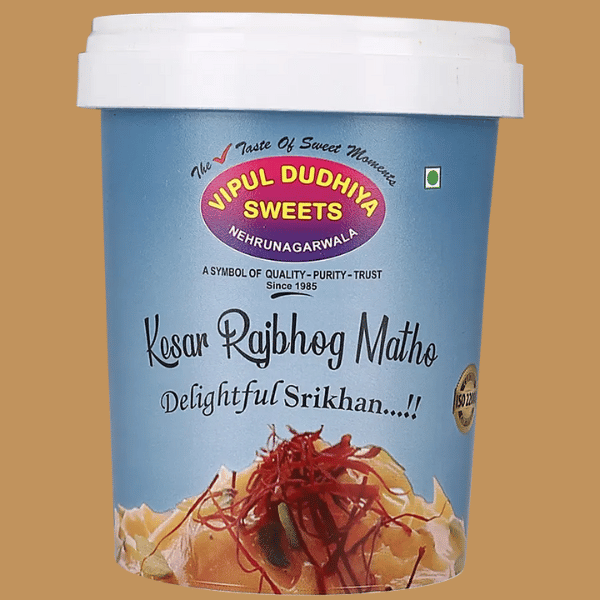 Vipul Dudhiya Sweets Kesar Rajbhog Matho - 500 gms