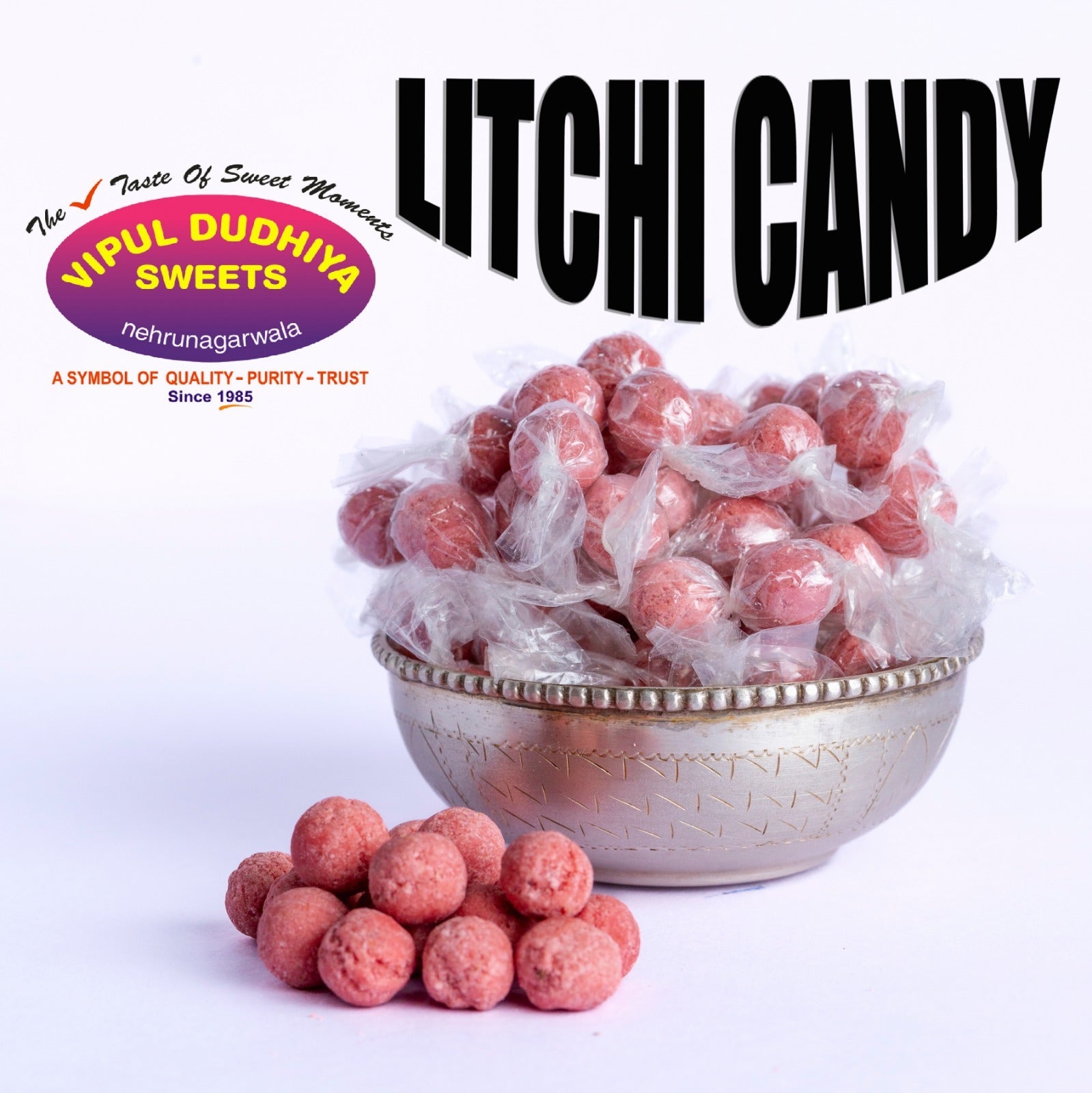 Vipul Dudhiya Sweets Lichi candy mukhwas - 100 gms