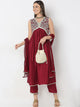 Embellished Kurta and Pant with Dupatta Set | Ready To Wear
