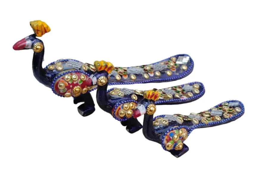 Peacock Decor Set of 3 - Arjun Handicraft