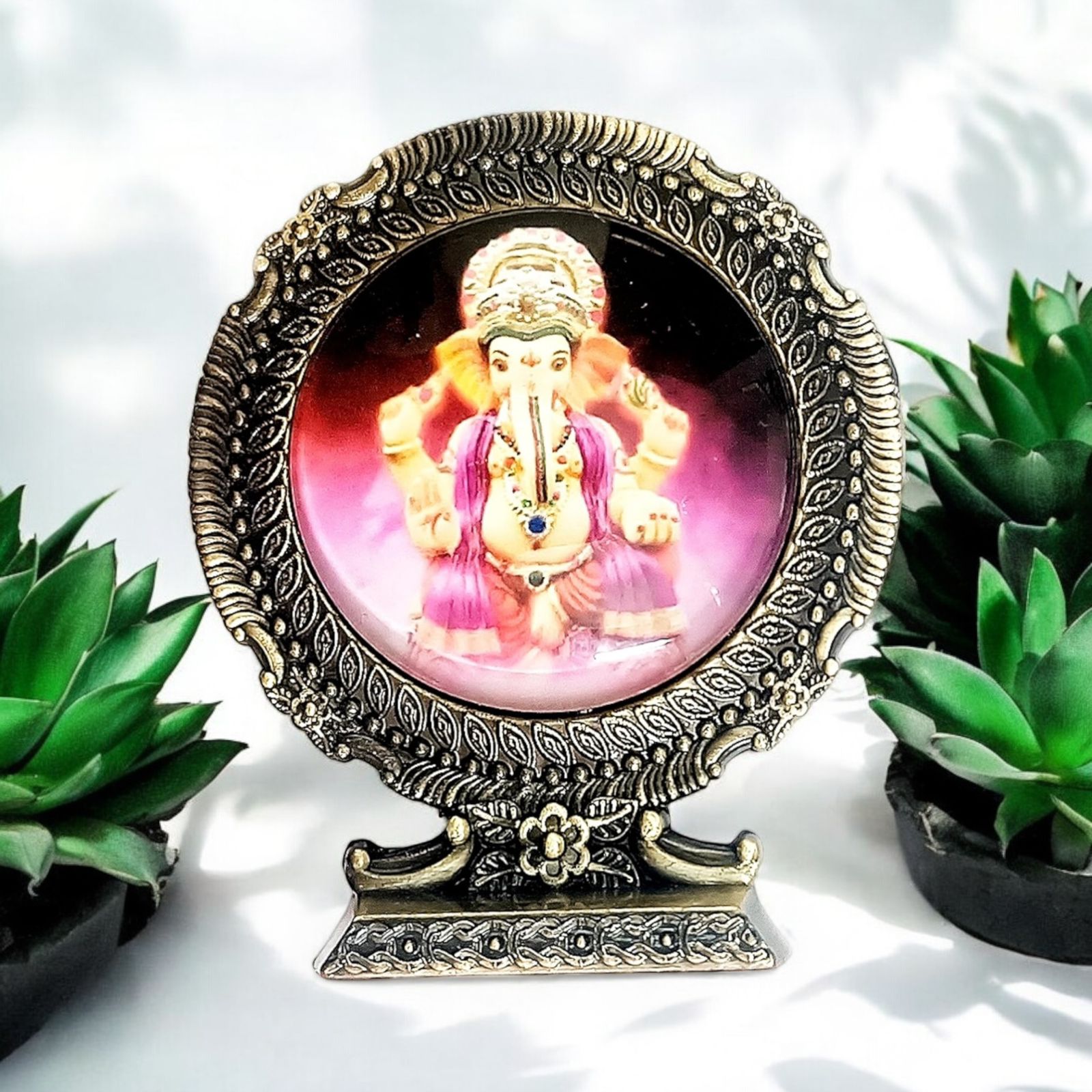 Lord Ganesha & Ram For Car Dashboard | Set Of 2