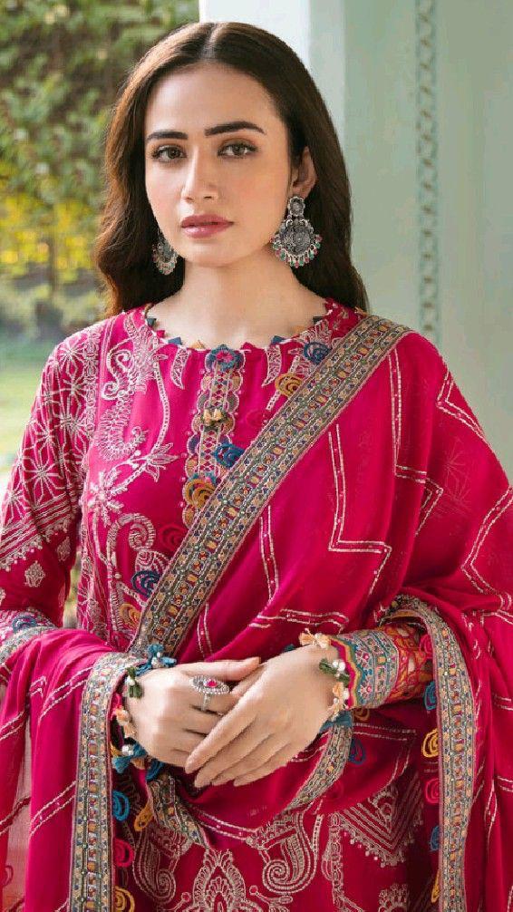 Lahori Suit Muslin Fabric With Digital Prints | Ready To Wear