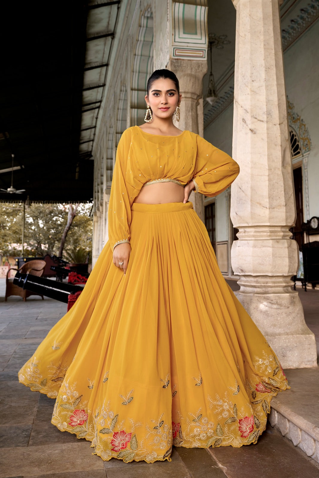 Co-ord Set Embroidered Lehenga | Ready To Wear