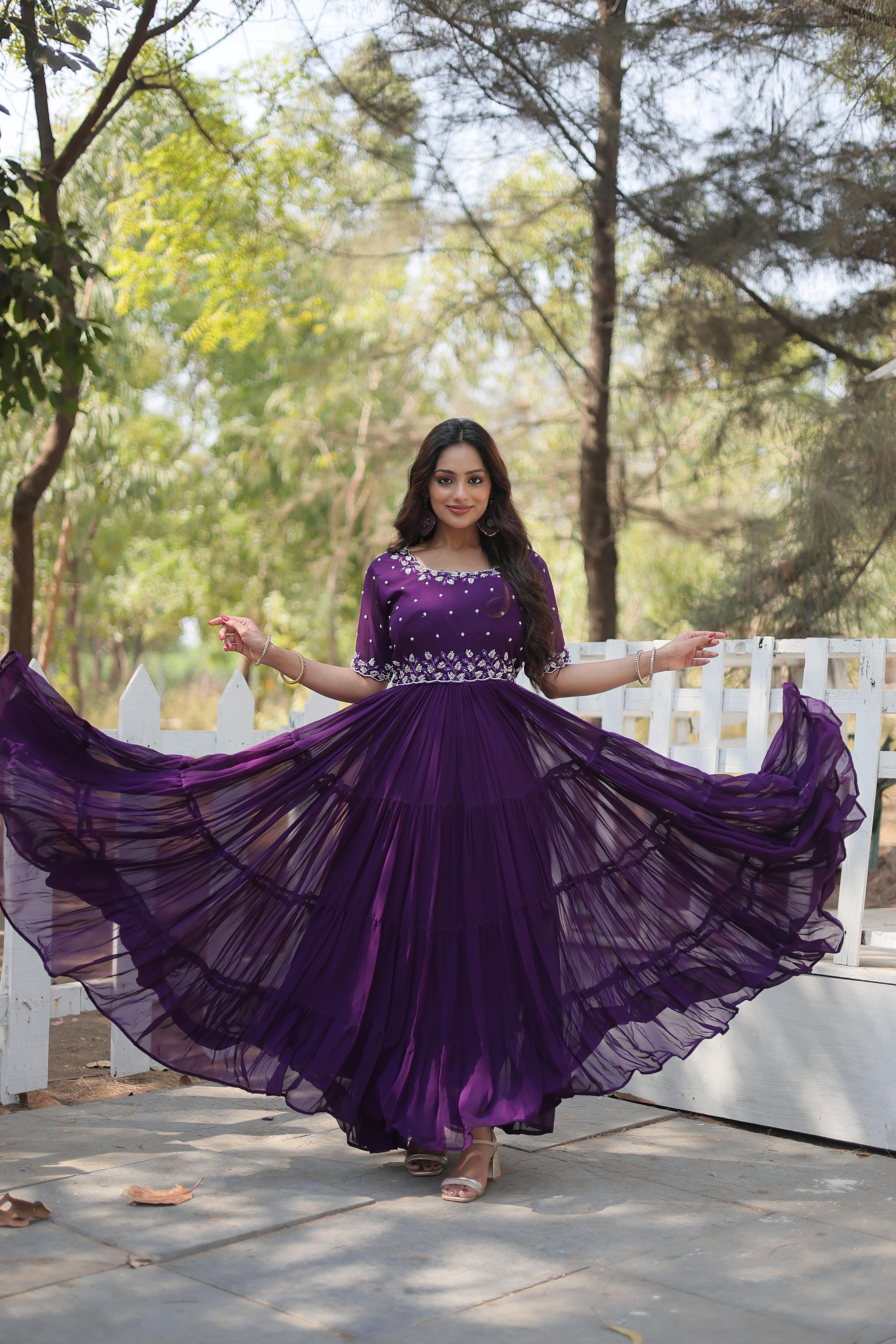 Women Stylish Gown |  Readymade Gown With Dupatta Collection